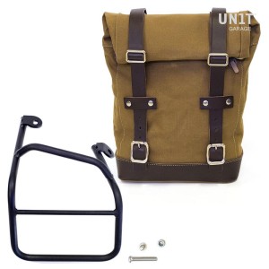 Bolso lateral de lona + ducati scrambler 1100 macro derecho