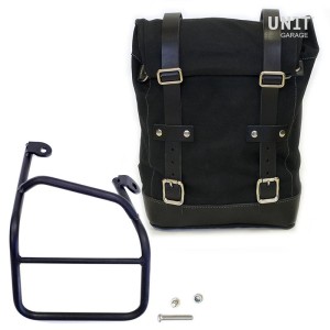Bolso lateral de lona + ducati scrambler 1100 macro derecho