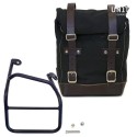 Bolso lateral de lona + ducati scrambler 1100 macro derecho