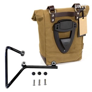 Bolsa lateral de lona + marco husqvarna svartpilen 701