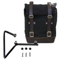 Bolsa lateral de lona + marco husqvarna svartpilen 701