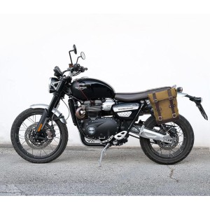 Bolsa lateral de lona + triumph cuadro scrambler 1200 xc_xe (2019 hasta ahora)