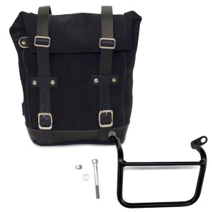 Bolsa lateral en piel dividida +marco izquierdo triumph scrambler 1200 xc_xe sx (2019 hasta ahora)