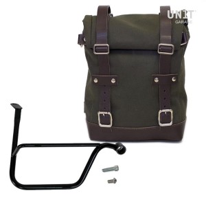 Bolsa lateral de lona + dx frame triumph speed twin 1200 (2019 hasta ahora)
