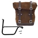 Bolso lateral dividido de cuero + dx marco triumph speed twin 1200 (2019 hasta ahora)