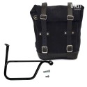 Bolso lateral dividido de cuero + dx marco triumph speed twin 1200 (2019 hasta ahora)