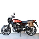 Bolsa lateral de lona + marco kawasaki z650rs - z900rs izquierda