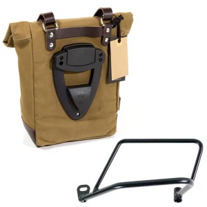 Bolsa lateral de lona + marco kawasaki z650rs - z900rs izquierda
