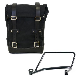 Bolsa lateral de lona + marco kawasaki z650rs - z900rs izquierda