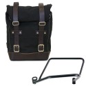 Bolsa lateral de lona + marco kawasaki z650rs - z900rs izquierda