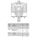Bastidores de bolsas en aluminio r1200gs lc - r1250gs & adv