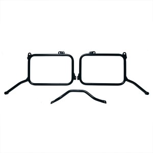 Portaequipajes de aluminio para royal enfield himalayan 450 con escape oem (a partir de 2024)
