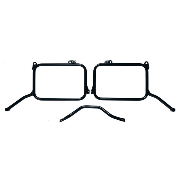 Portaequipajes de aluminio para royal enfield himalayan 450 con escape oem (a partir de 2024)