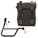 Bolsa lateral de lona + marco triumph t120 dx (2016 hasta ahora)