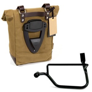 Bolsa lateral de lona + serie triumph cuadro street twin-speed twin 900 sx (2016 hasta ahora)