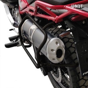 Marco de bolsa de aluminio moto guzzi v85tt negro