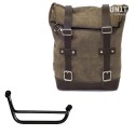 Bolso lateral en serraje + marco guzzi v85 tt