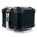 Maleta superior universal de aluminio atlas de 44 litros + placa de maleta superior atlas para portaequipajes
