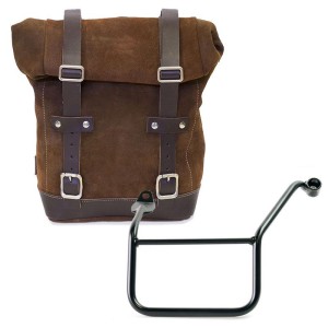 Bolsa lateral en piel dividida + marco yamaha sx