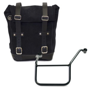 Bolsa lateral en piel dividida + marco yamaha sx