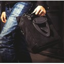 Bolsa lateral en piel dividida + marco yamaha dx