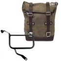 Bolsa lateral en piel dividida + marco yamaha dx