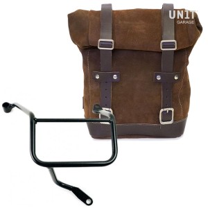 Bolsa lateral en piel dividida + marco yamaha dx