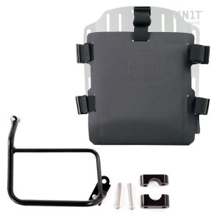 Portabolsa de aluminio con frontal ajustable de hypalon y enganche rápido + marco
