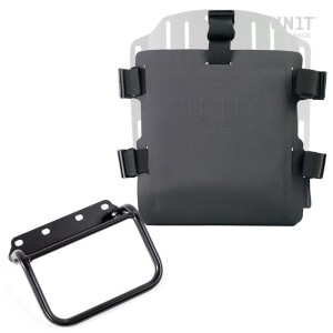 Portabolsa de aluminio con frontal ajustable de hypalon y enganche rápido + marco