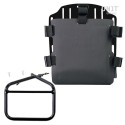 Portabolsa de aluminio con frontal ajustable de hypalon y enganche rápido + marco