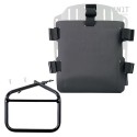 Portabolsa de aluminio con frontal ajustable de hypalon y enganche rápido + marco