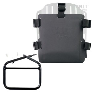 Portabolsa de aluminio con frontal ajustable de hypalon y enganche rápido + marco