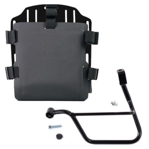 Portabolsa de aluminio con frontal ajustable de hypalon y enganche rápido + marco