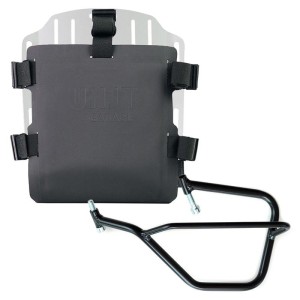 Portabolsa de aluminio con frontal ajustable de hypalon y enganche rápido + marco