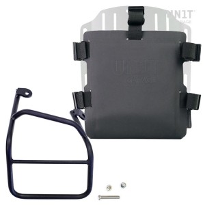 Portabolsa de aluminio con frontal ajustable de hypalon y enganche rápido + marco