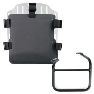 Portabolsa de aluminio con frontal ajustable de hypalon y enganche rápido + marco