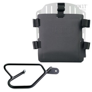 Portabolsa de aluminio con frontal ajustable de hypalon y enganche rápido + marco
