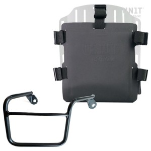 Portabolsa de aluminio con frontal ajustable de hypalon y enganche rápido + marco
