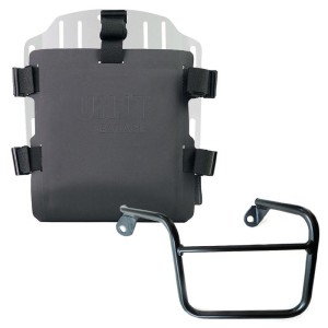 Portabolsa de aluminio con frontal ajustable de hypalon y enganche rápido + marco