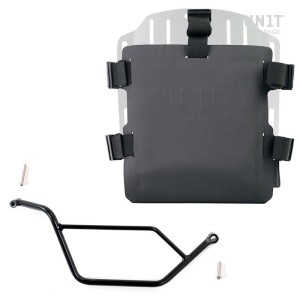 Portabolsa de aluminio con frontal ajustable de hypalon y enganche rápido + marco