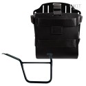 Portabolsa de aluminio con frontal de cuero ajustable, enganche rápido y marco pan america 1250