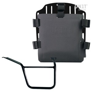 Portabolsa de aluminio con frontal ajustable de hypalon y enganche rápido + marco