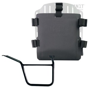 Portabolsa de aluminio con frontal ajustable de hypalon y enganche rápido + marco