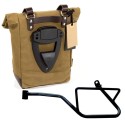 Alforja lateral canvas + subchasis izquierdo moto guzzi v7 euro5