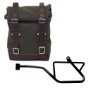 Alforja lateral canvas + subchasis izquierdo moto guzzi v7 euro5
