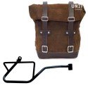 Bolsa lateral en serraje + moto guzzi v7 euro5 marco derecho