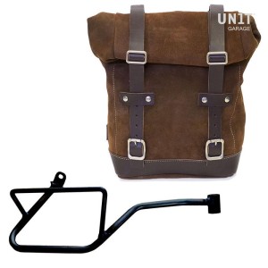 Bolsa lateral en serraje + moto guzzi v7 euro5 marco derecho