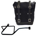 Bolsa lateral en serraje + moto guzzi v7 euro5 marco derecho