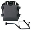 Portabolsa de aluminio con frontal ajustable de hypalon y enganche rápido + cuadro izquierdo moto guzzi v7 euro5