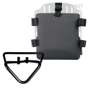 Portabolsa de aluminio con frontal ajustable de hypalon y enganche rápido + marco